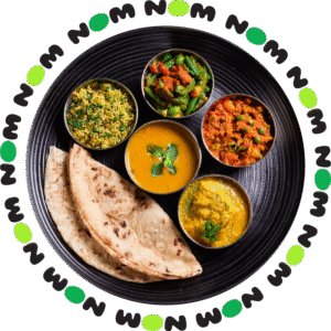 A plate with a variety of fresh and healthy food